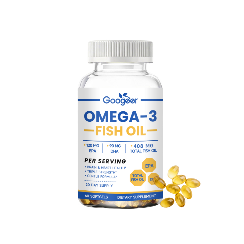 Omega 3 Fish Oil - Fish Oil Softgels, Daily Energy for