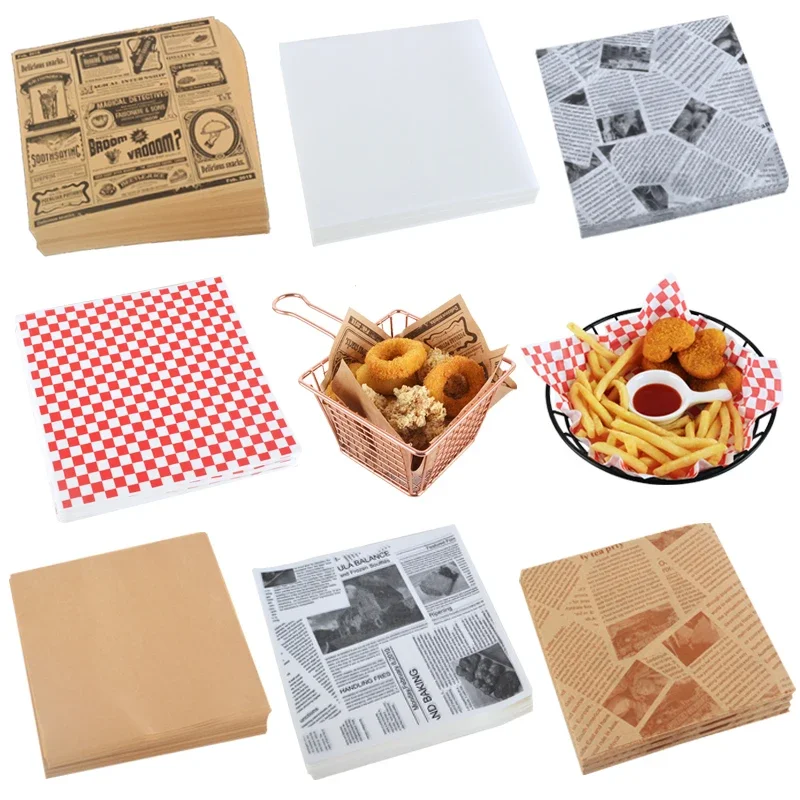 X Nutrition - 25/50Pcs Deli Wax Paper Sheets for