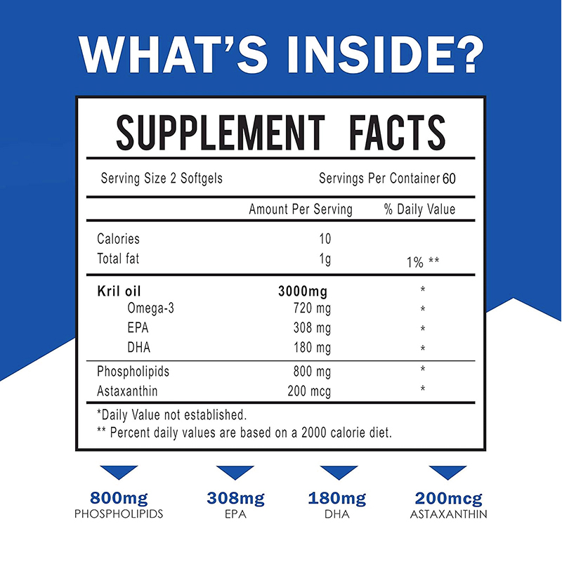 Antarctic Krill Oil 3000mg - O - Omega 3 Fish Oil 리뷰 및 가격
