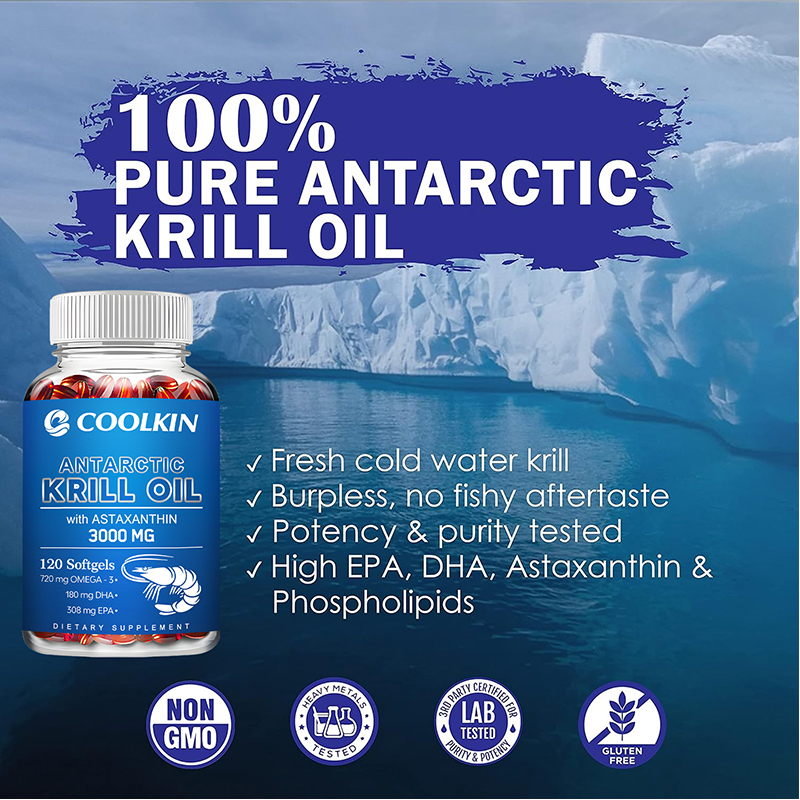 Antarctic Krill Oil 3000mg - O - Omega 3 Fish Oil 리뷰 및 가격