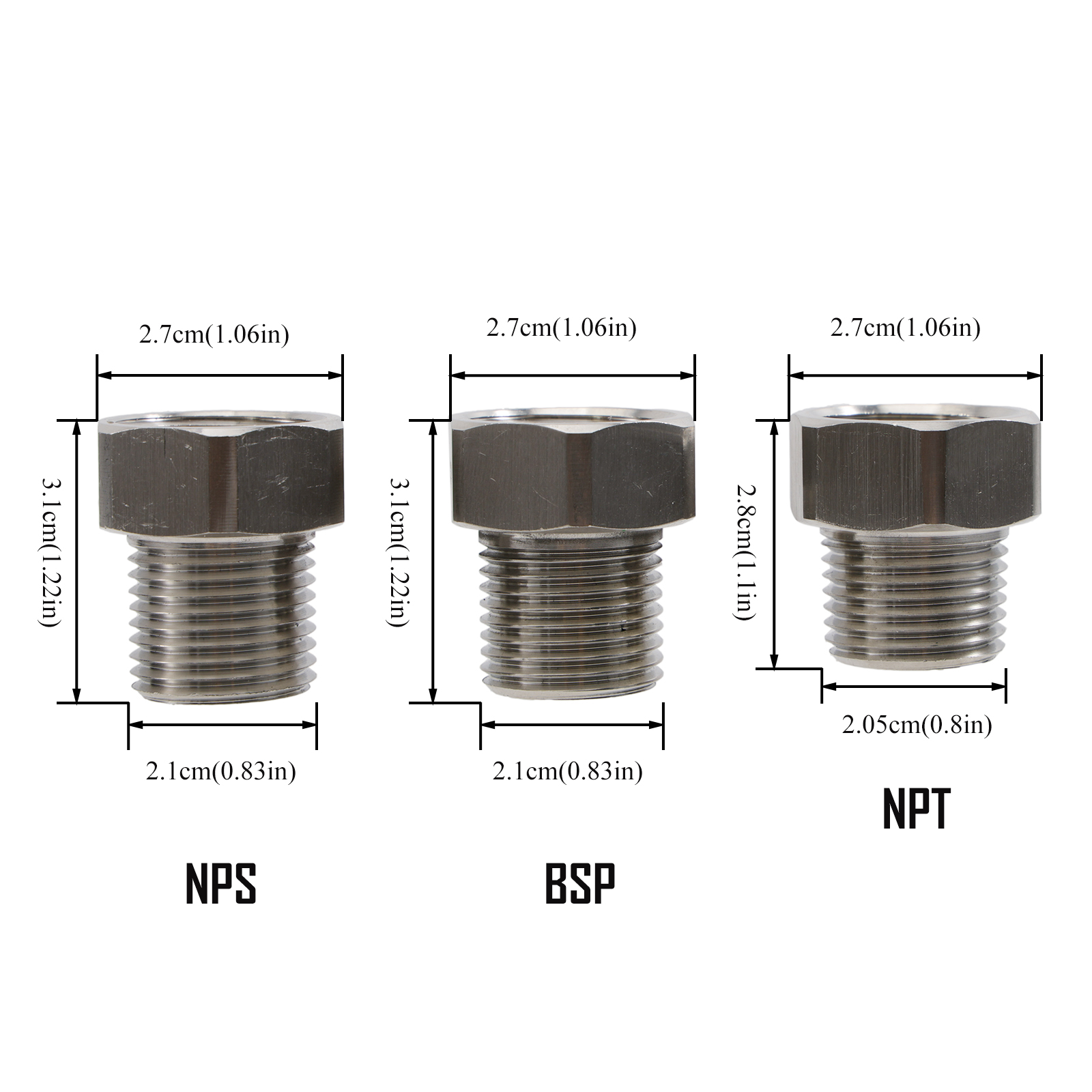 Stainless Steel 5/8