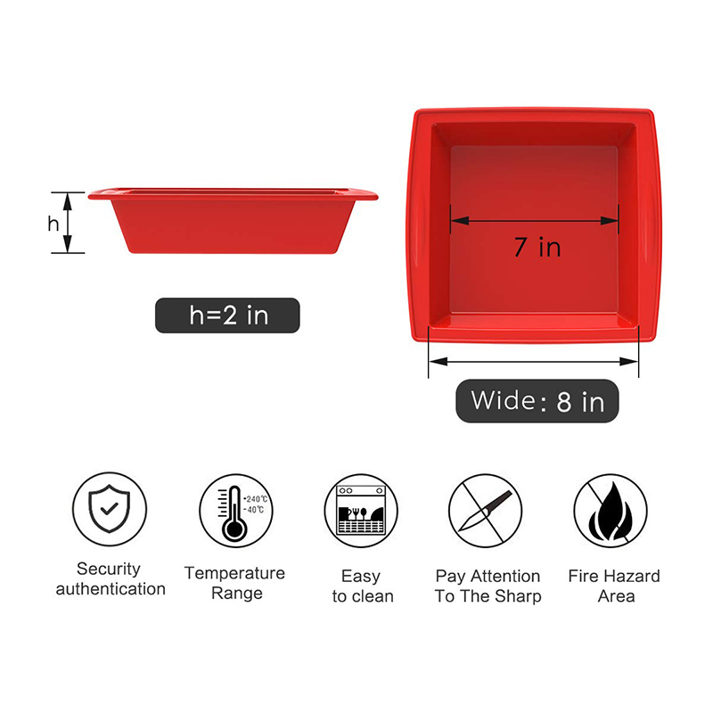 8 x 8 Inch Silicone Square Cak - X Nutrition 리뷰 및 가격