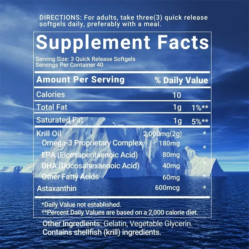 Antarctic Krill Oil Capsules - - Omega 3 Fish Oil 리뷰 및 가격