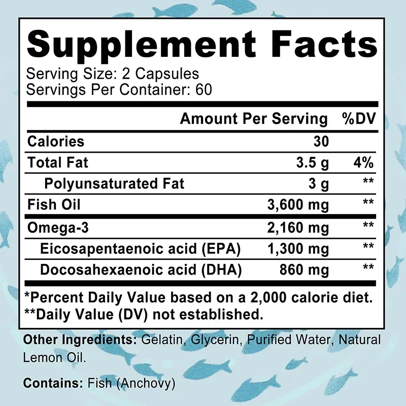 Omega 3 Fish Oil - Supports Ey - Omega 3 Fish Oil 리뷰 및 가격