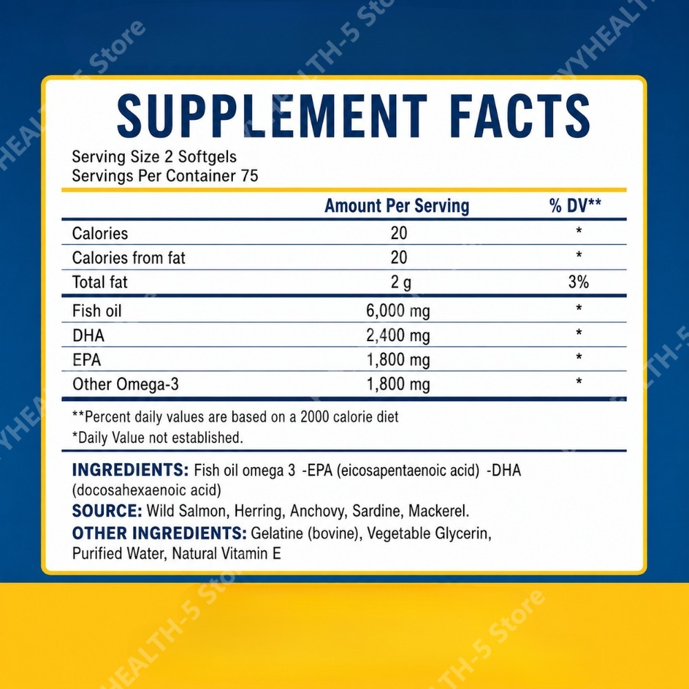 High Potency Omega-3 Fish Oil  - Omega 3 Fish Oil 리뷰 및 가격