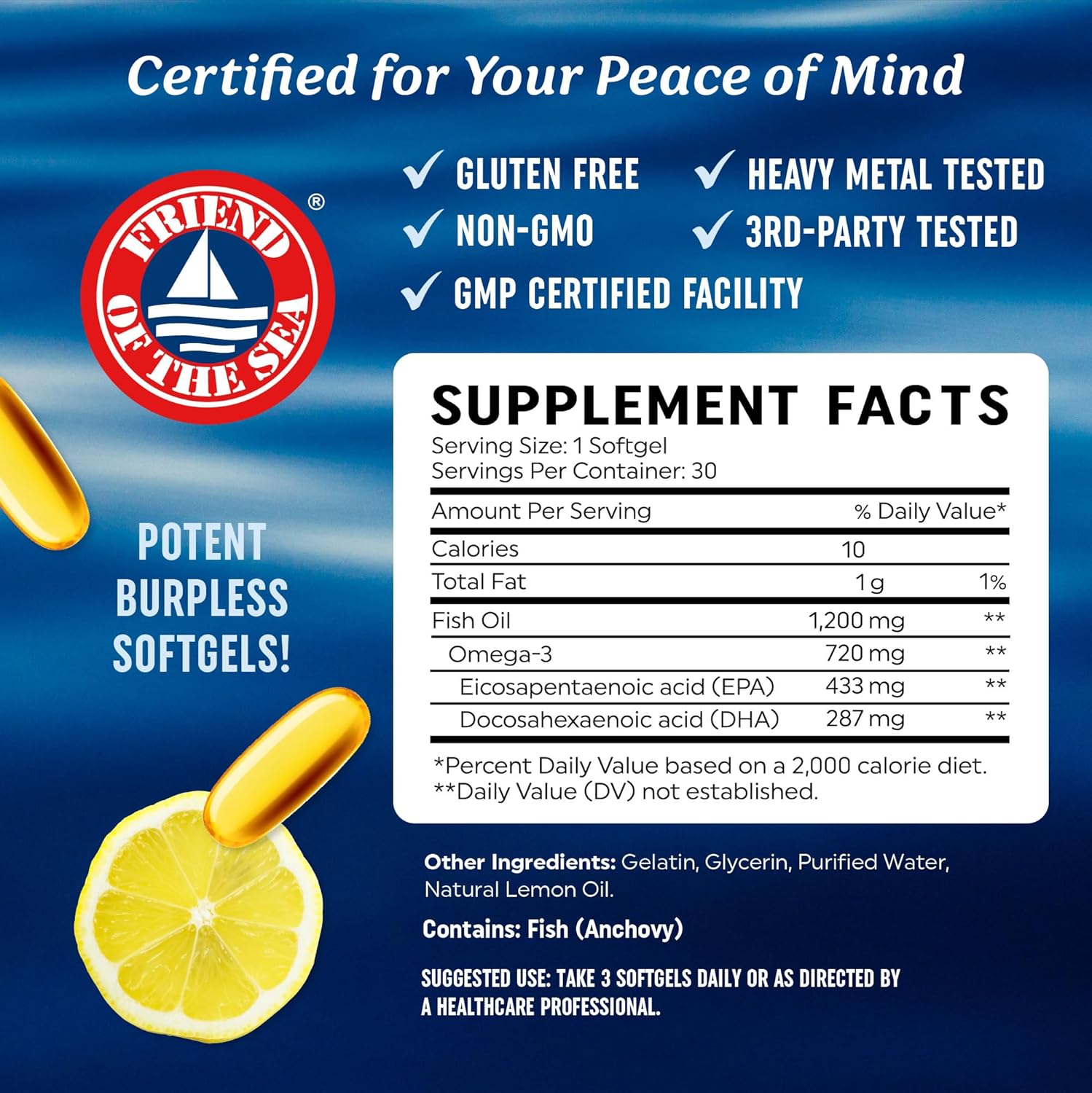 Omega 3 Fish Oil - Supports Th - Omega 3 Fish Oil 리뷰 및 가격