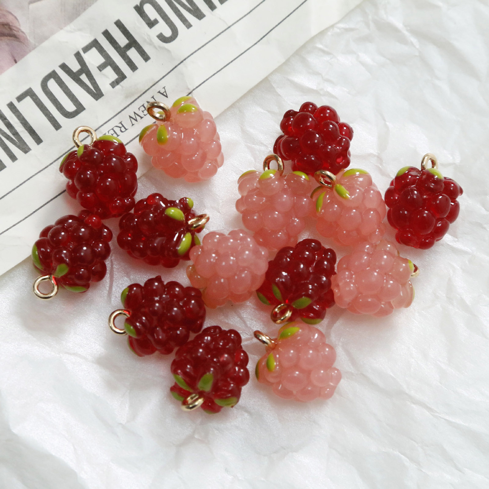 2PCs 3D Resin Charms Grape Fru - X Nutrition 리뷰 및 가격