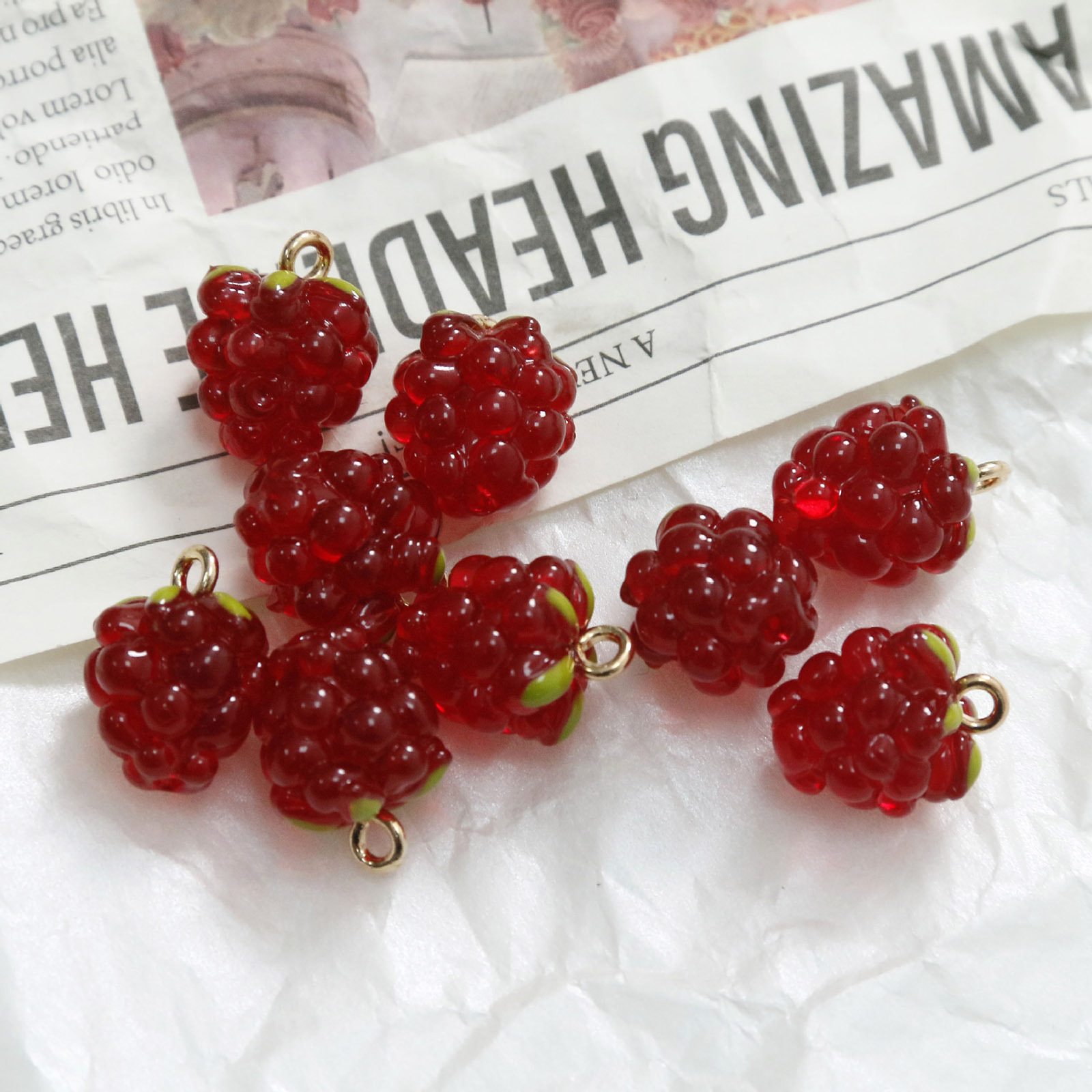 2PCs 3D Resin Charms Grape Fru - X Nutrition 리뷰 및 가격