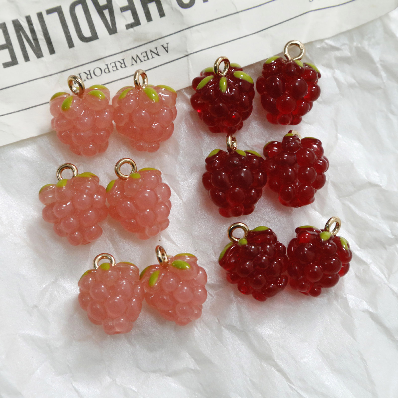 2PCs 3D Resin Charms Grape Fru - X Nutrition 리뷰 및 가격